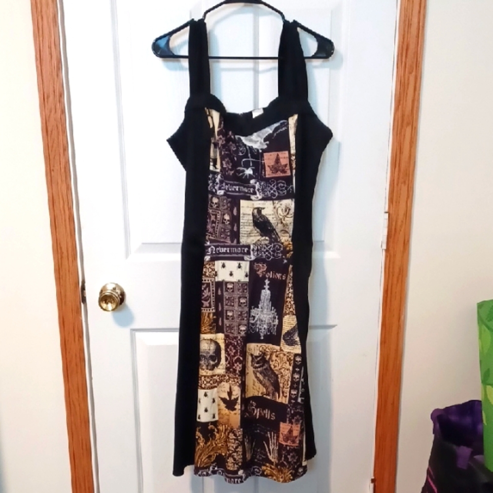 Hemet Nevermore Poe Raven Spooky Halloween Dress Sz 2xl